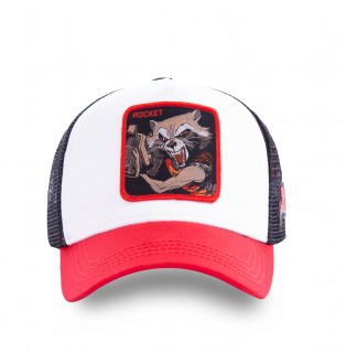 Casquette Capslab Marvel Rocket Blanc et Rouge Capslab - 2
