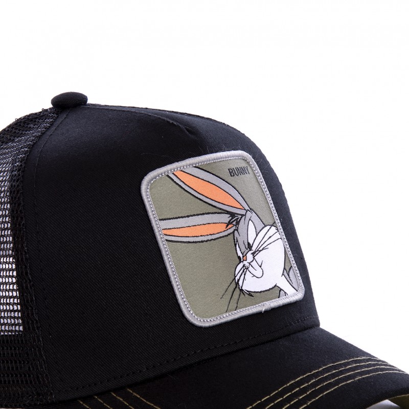 Casquette Trucker Looney Tunes Bugs Bunny Snapback Noir Capslab Capslab - 3