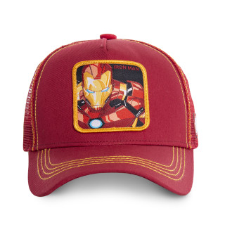 Casquette Capslab Marvel Iron Man Rouge avec filet Capslab - 2