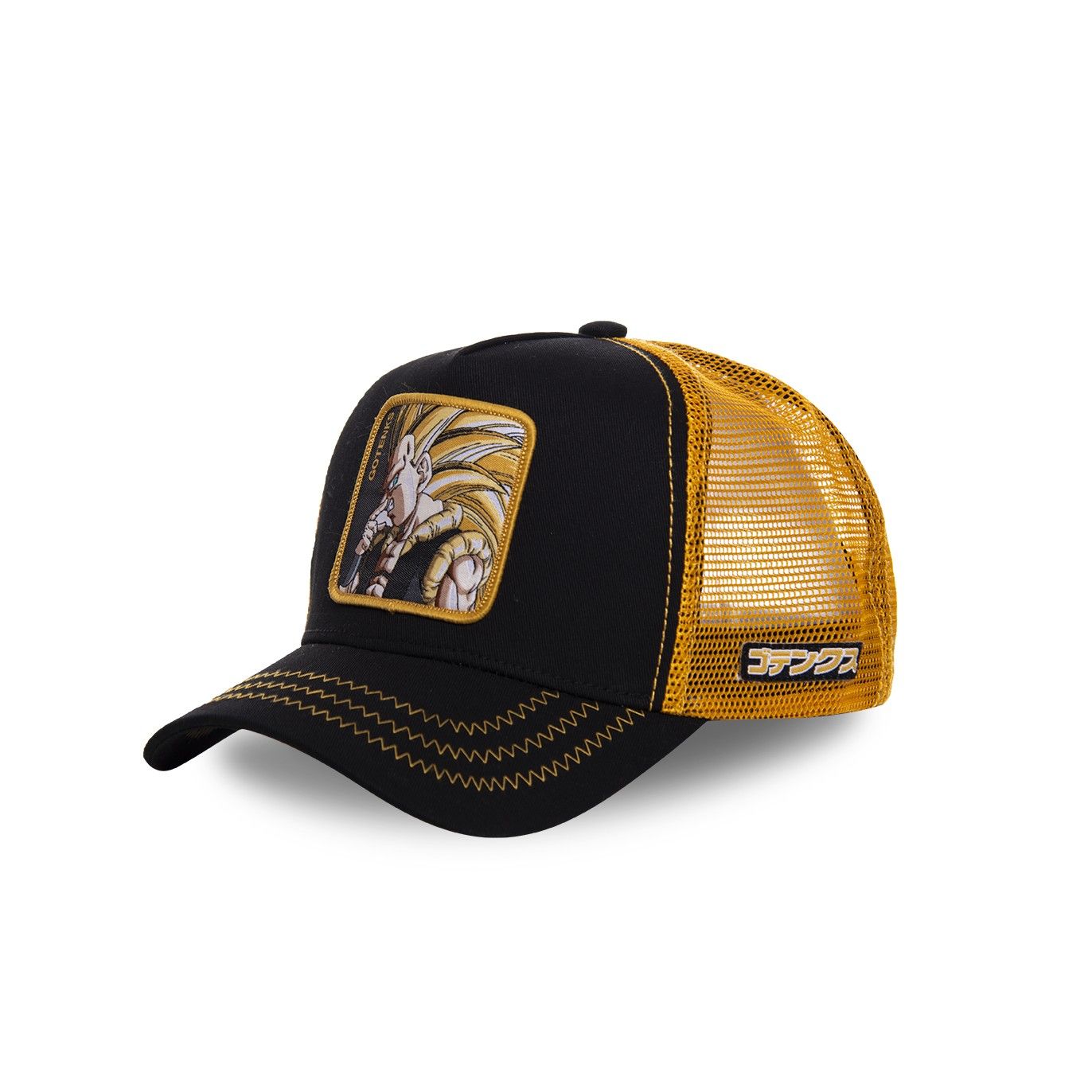 Casquette Trucker Dragon Ball Z Gotrunks Snapback Noir Capslab Capslab - 1