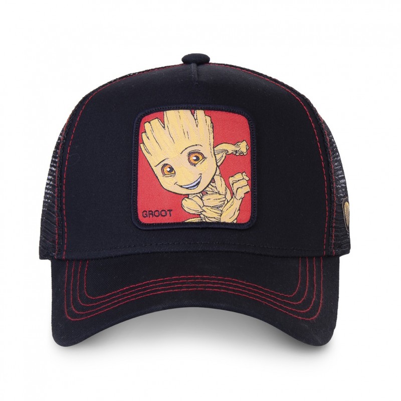 Men's Capslab Marvel Groot Black Trucker Cap Capslab - 2