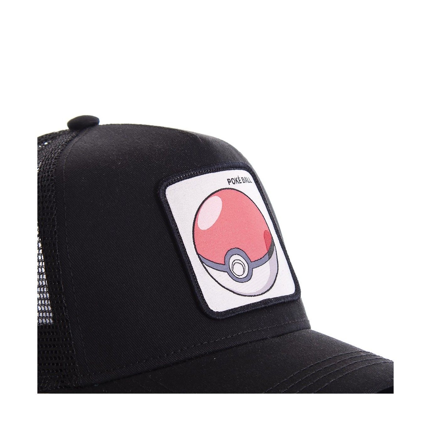 Men's Capslab Pokemon Pokeball Black Trucker Cap Capslab - 3