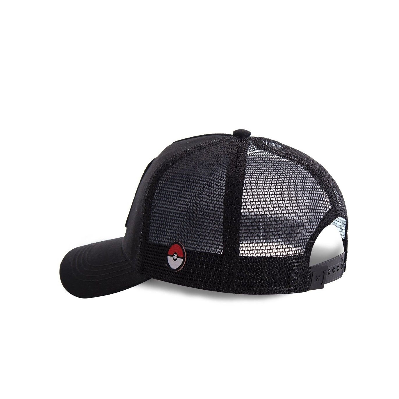 Men's Capslab Pokemon Pokeball Black Trucker Cap Capslab - 4