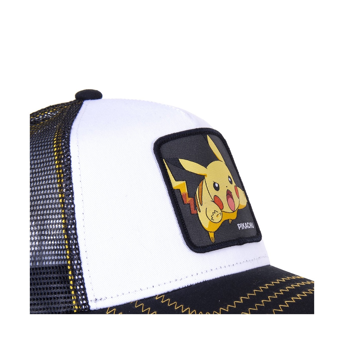 Men's Capslab Pokemon Pikachu White Trucker Cap Capslab - 3