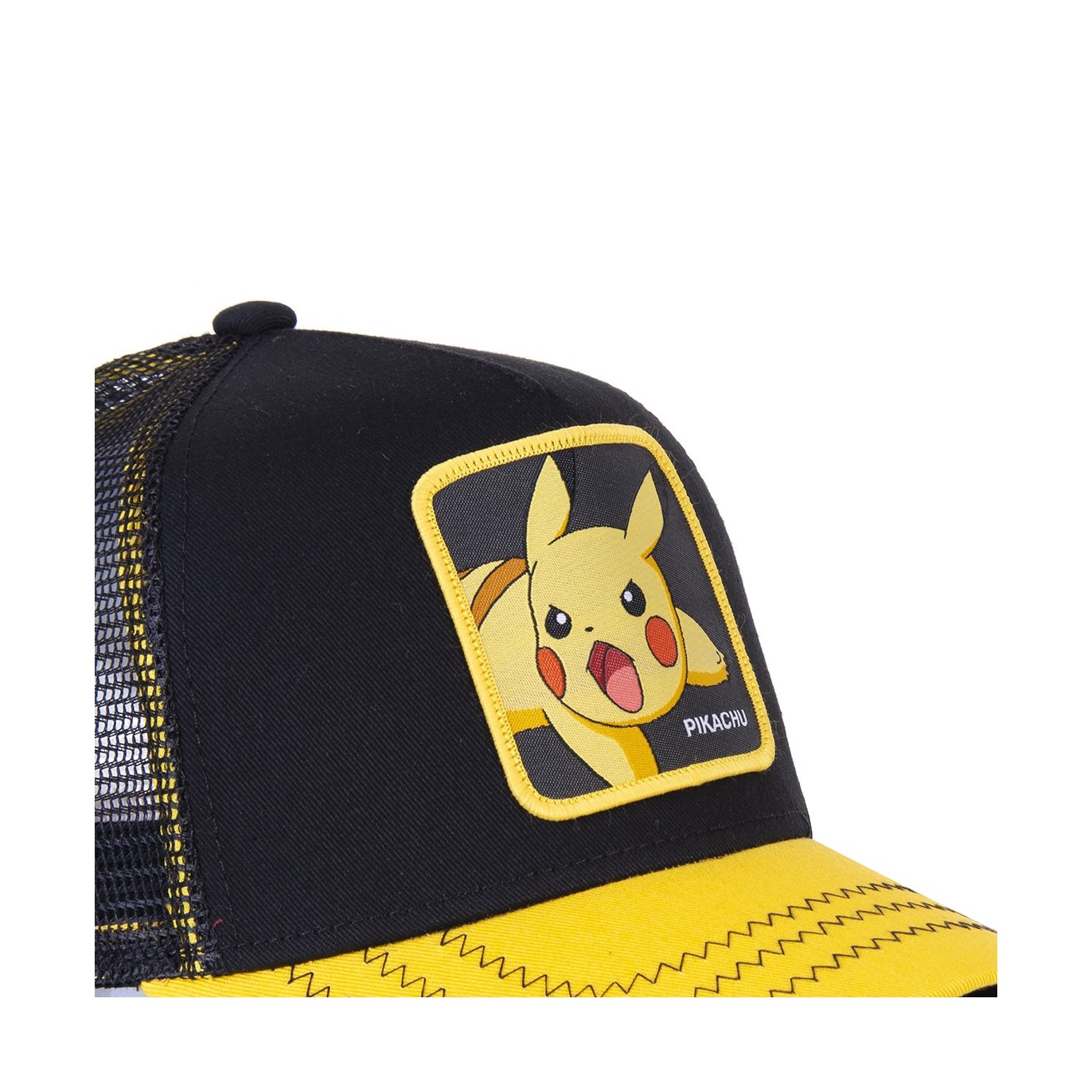 Men's Capslab Pokemon Pikachu Black Trucker Cap Capslab - 3