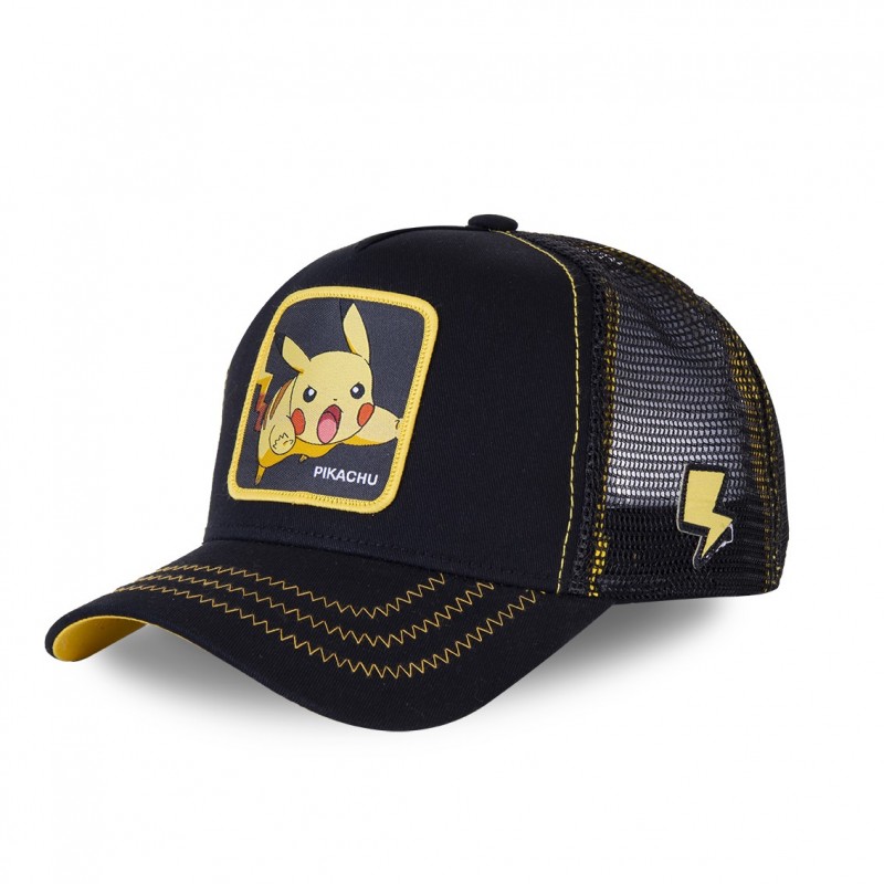 Casquette Trucker Pokemon Pikachu Snapback Noir Capslab Capslab - 1