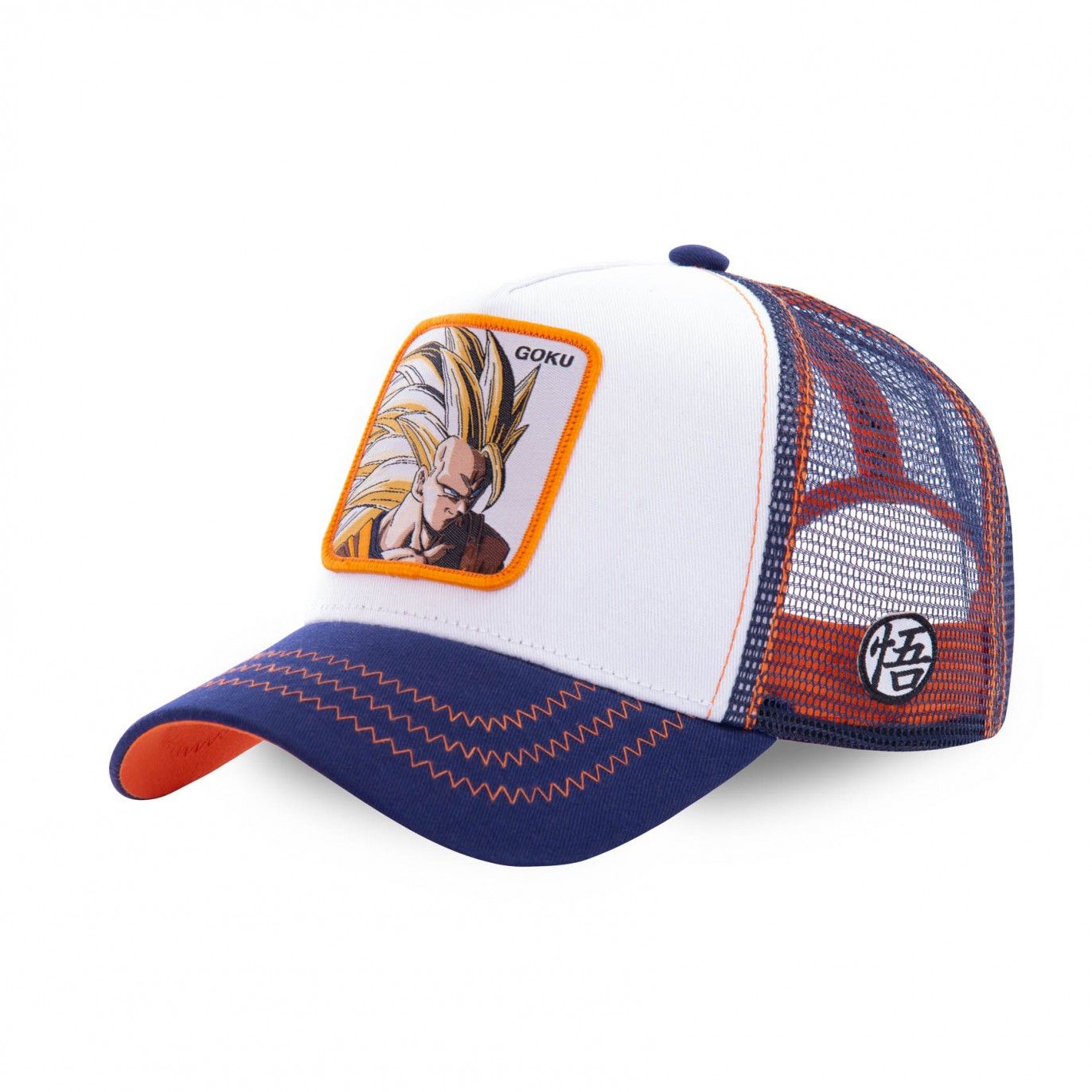 Casquette Trucker Dragon Ball Z Goku Snapback Blanc Capslab Capslab - 1