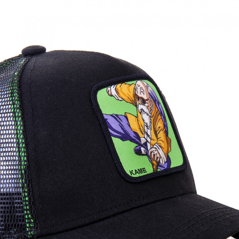 Men's Capslab Dragon Ball Z Kame Sennin Black and Green Cap Capslab - 3