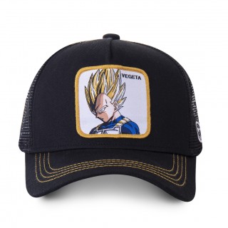 Men's Capslab Dragon Ball Z Vegeta Super Saiyan Black Cap Capslab - 2