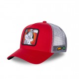 Casquette Trucker Looney Tunes Bugs Bunny Snapback Rouge Capslab