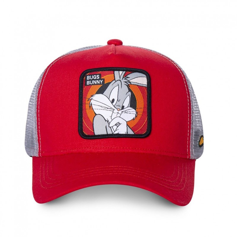 Casquette Trucker Looney Tunes Bugs Bunny Snapback Rouge Capslab Capslab - 2