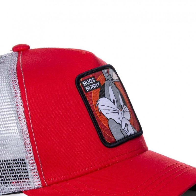 Casquette Trucker Looney Tunes Bugs Bunny Snapback Rouge Capslab Capslab - 3