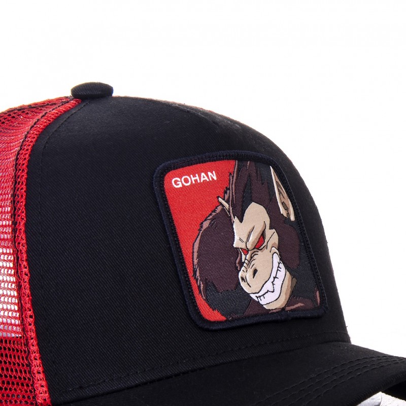 Men's Capslab Dragon Ball Z Gohan Black Trucker Cap Capslab - 3