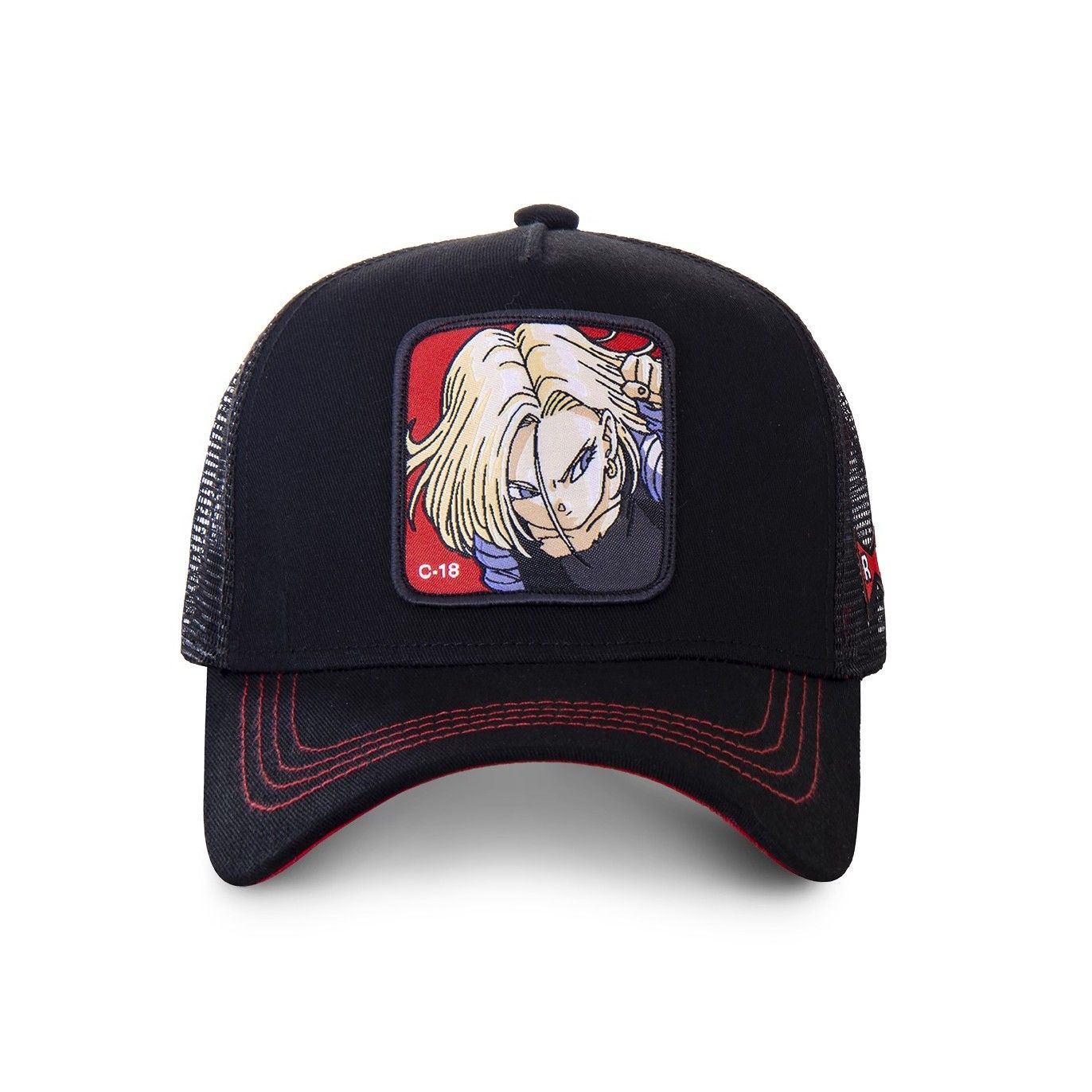 Casquette Trucker Dragon Ball Z C18 Snapback Noir Capslab Capslab - 2