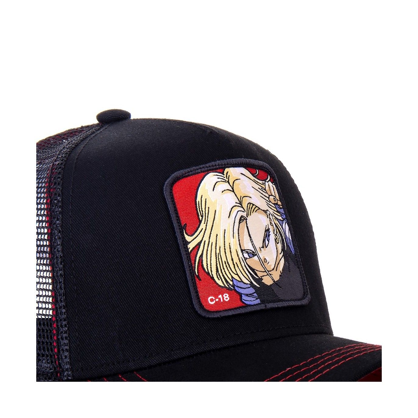 Casquette Trucker Dragon Ball Z C18 Snapback Noir Capslab Capslab - 3