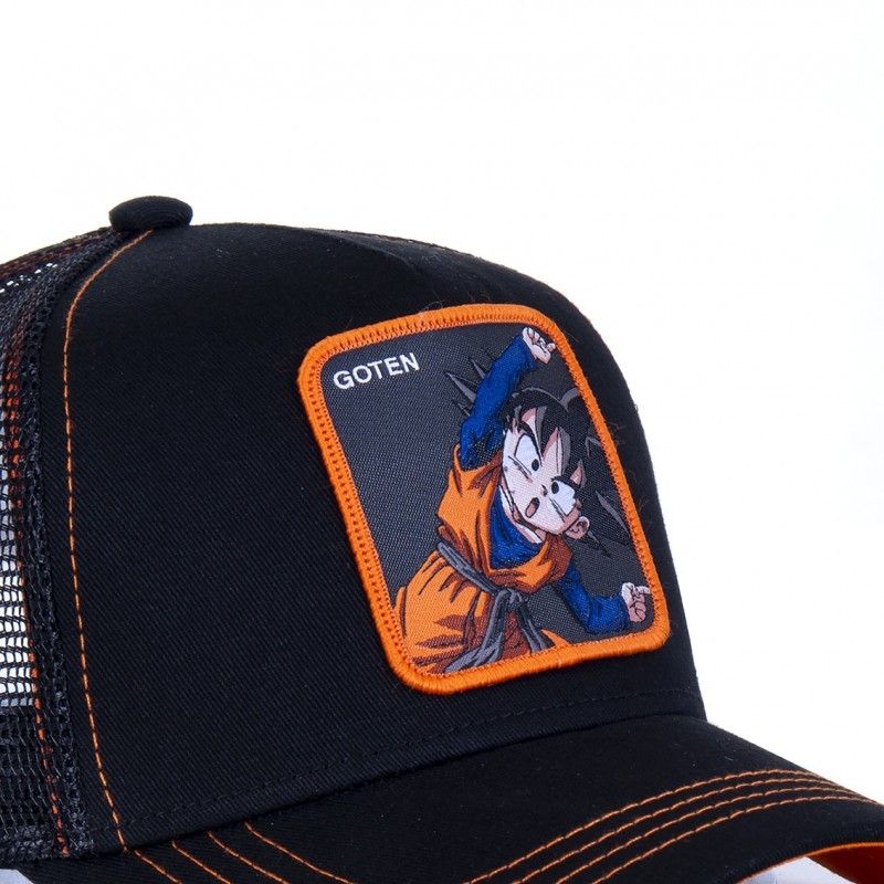 Men's Capslab Dragon Ball Z Goten Black Trucker Cap Capslab - 3
