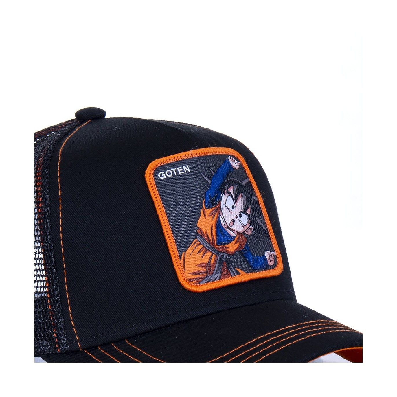 Men's Capslab Dragon Ball Z Goten Black Trucker Cap Capslab - 3