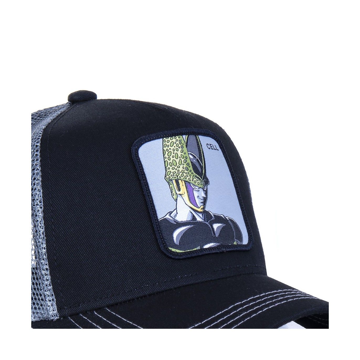 Men's Capslab Dragon Ball Z Cell Black Trucker Cap Capslab - 3