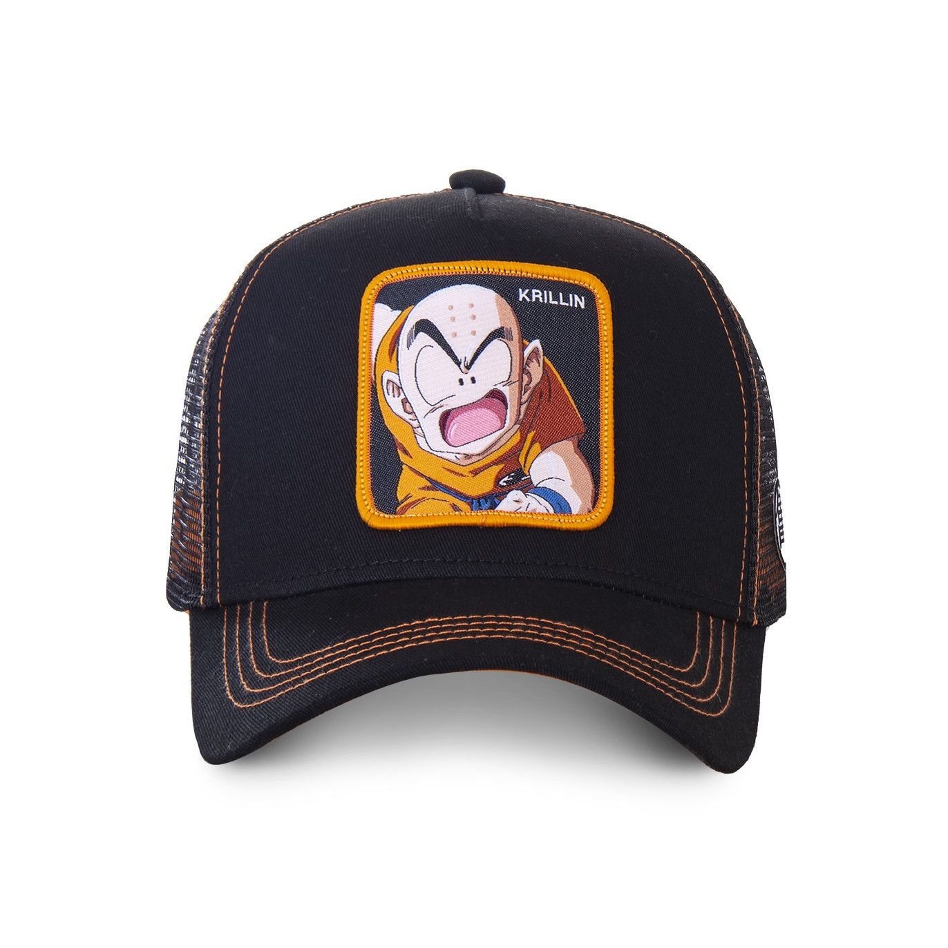 Men's Capslab Dragon Ball Z Krillin Black Trucker Cap Capslab - 2