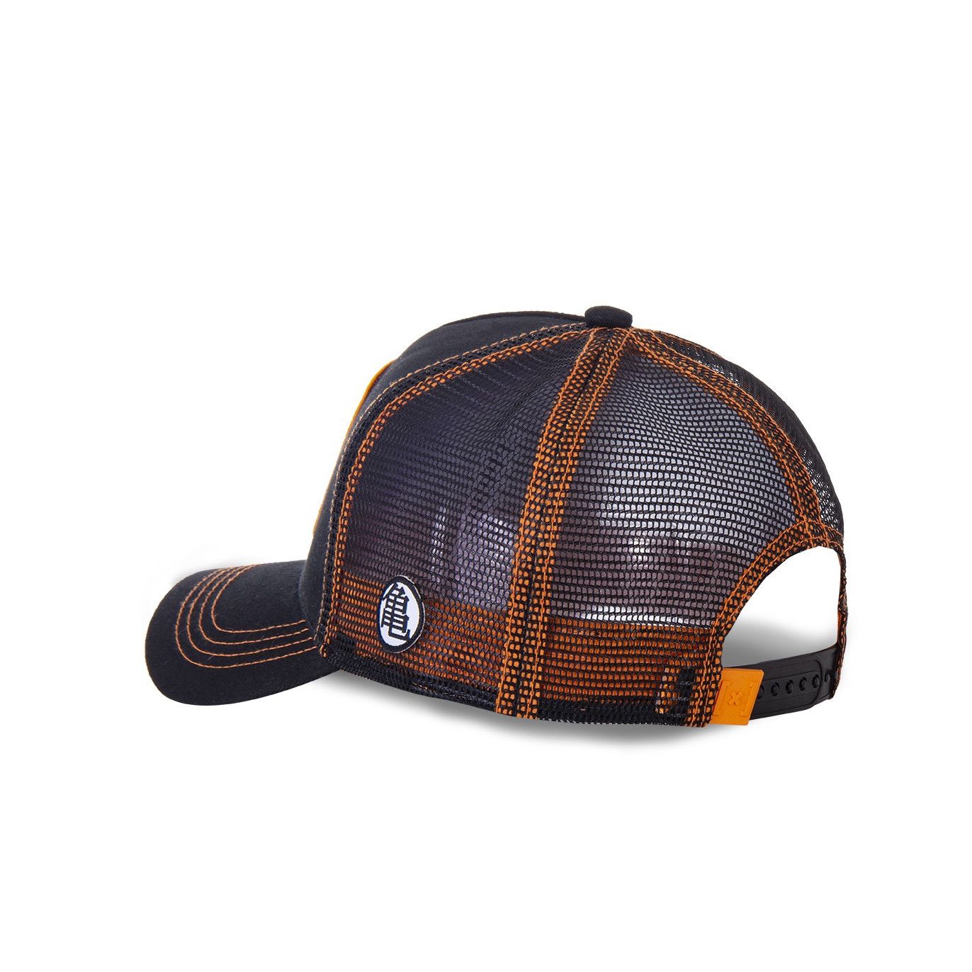 Men's Capslab Dragon Ball Z Krillin Black Trucker Cap Capslab - 4