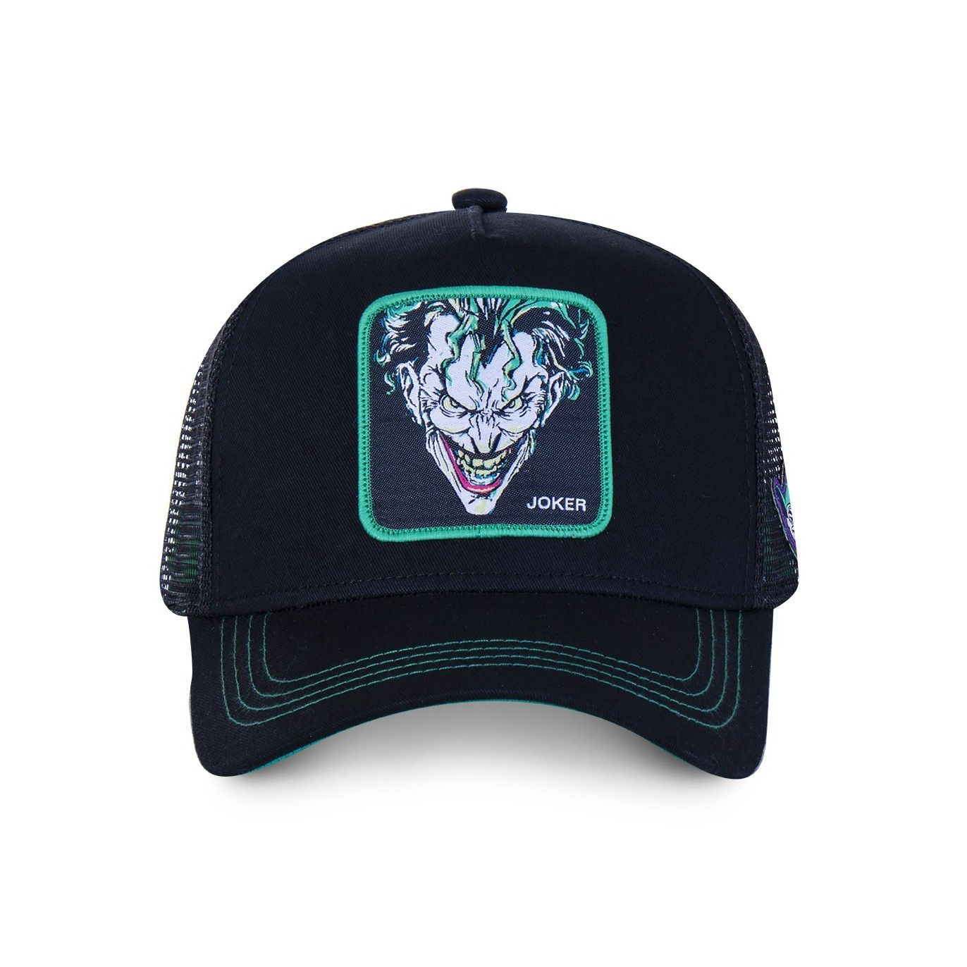 Men's Capslab DC Comics Joker Black Trucker Cap Capslab - 2