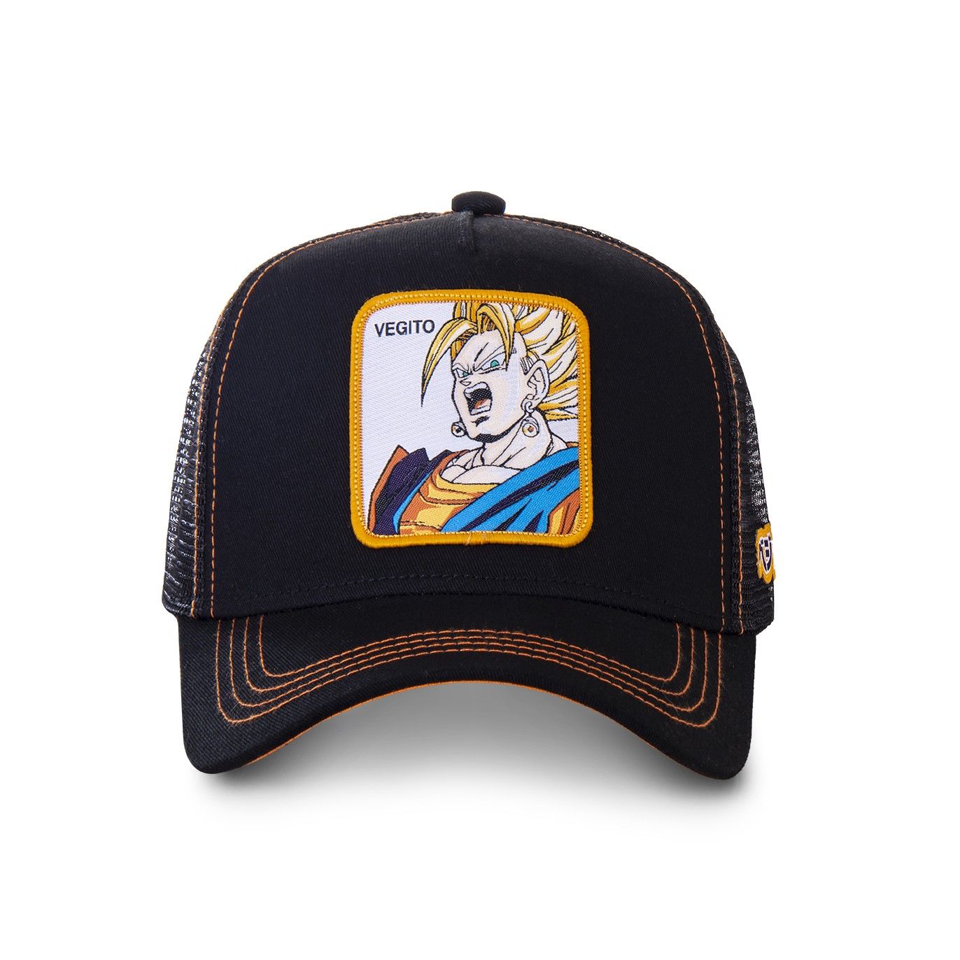 Casquette Trucker Dragon Ball Z Vegeta Snapback Noir Capslab Capslab - 2