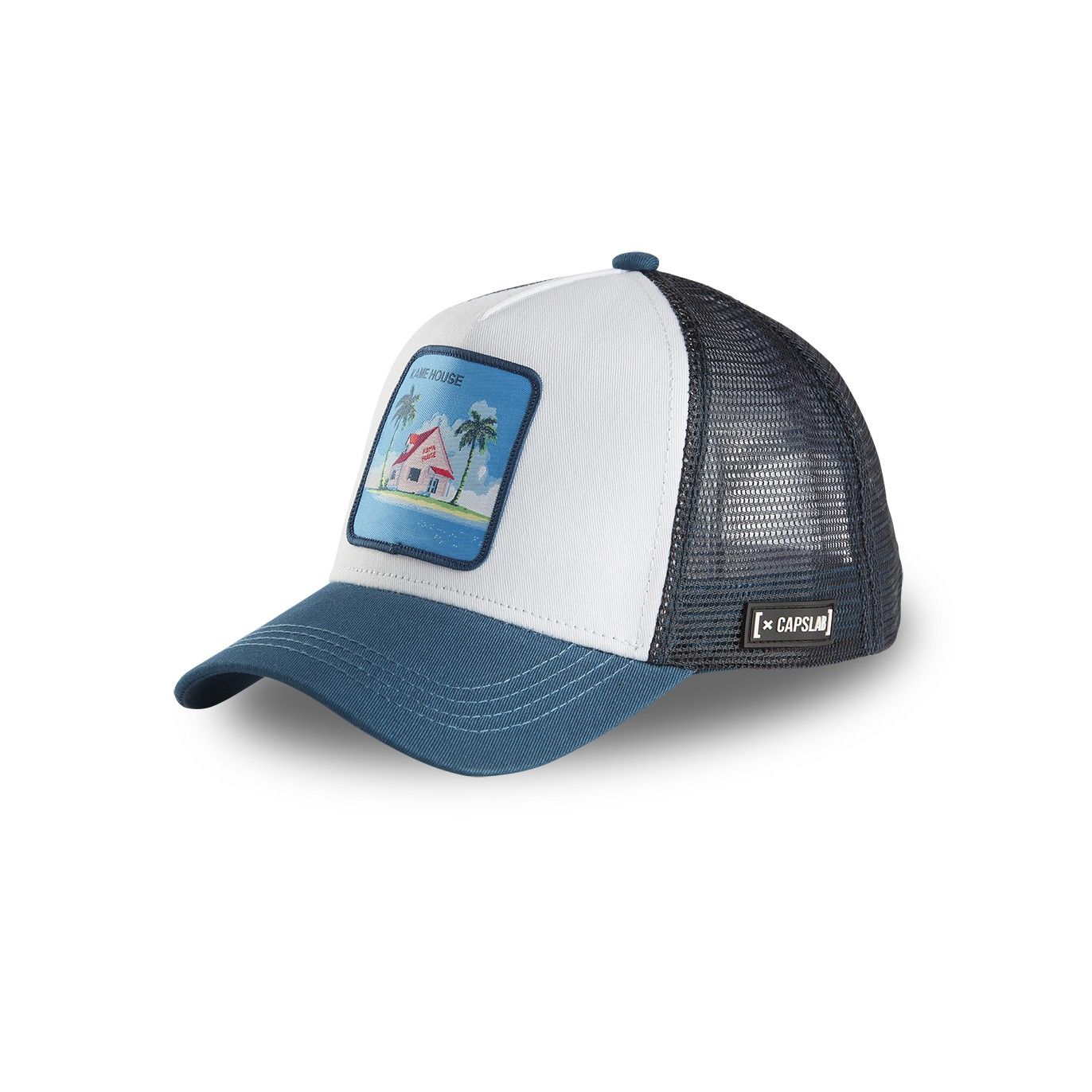 Casquette Trucker Dragon Ball Tortue Geniale Snapback Blanc Capslab Capslab - 1