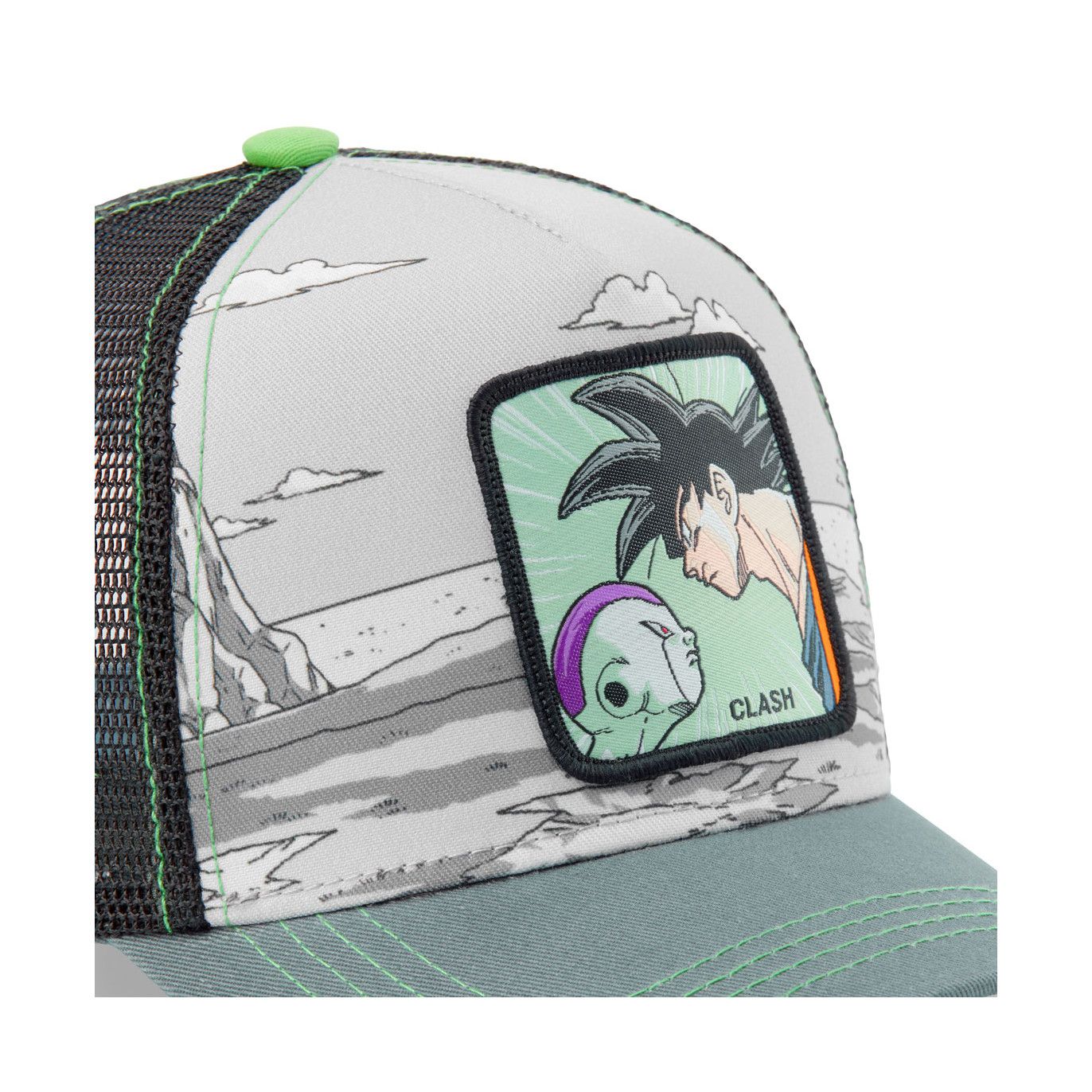 Casquette Capslab Dragon Ball Z 4 Clash Gris avec filet Capslab - 3