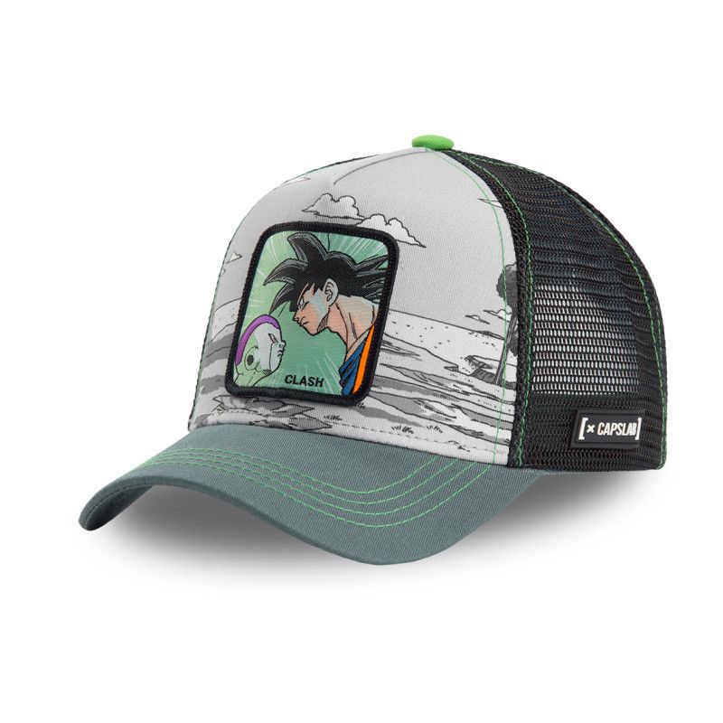 Casquette Capslab Dragon Ball Z 4 Clash Gris avec filet Capslab - 1