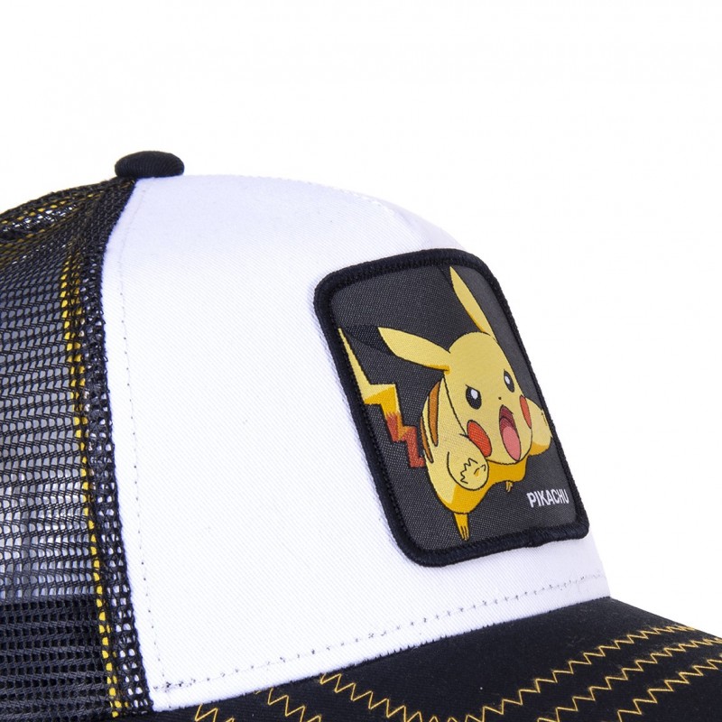 Casquette Trucker enfant Pokemon Pikachu Snapback Blanc Capslab Capslab - 3
