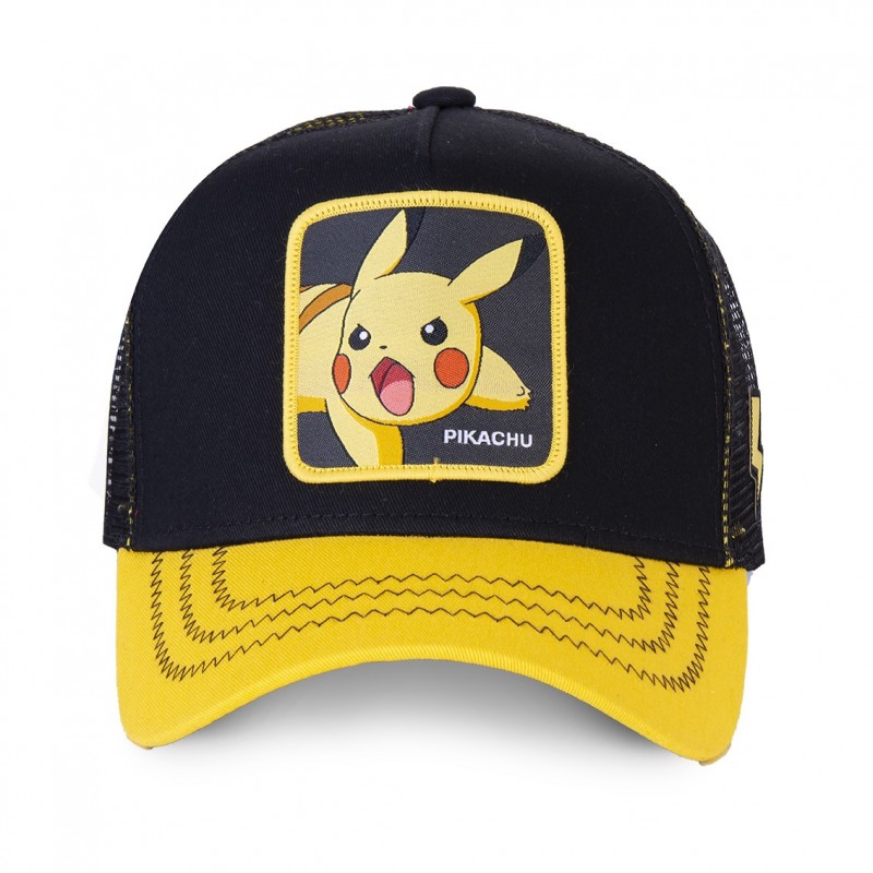 Casquette Trucker enfant  Pokemon Pikachu Snapback Noir Capslab Capslab - 2