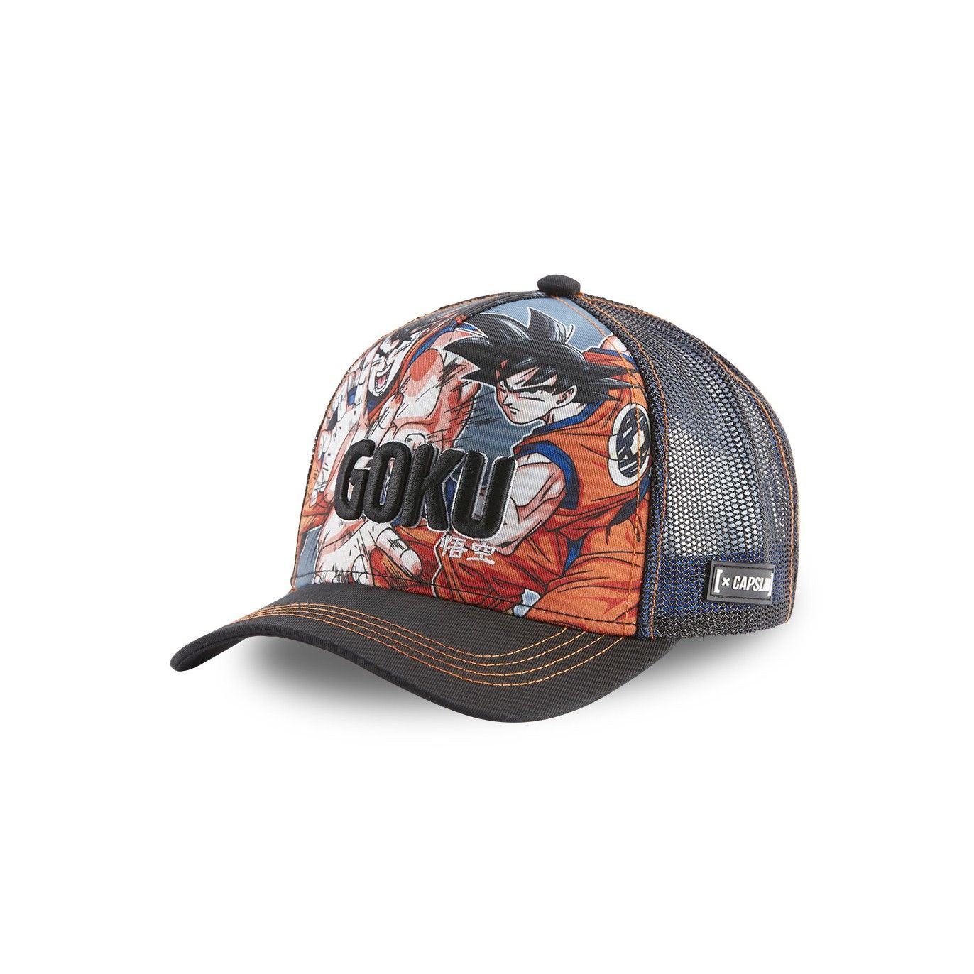 Casquette Trucker Dragon Ball Z Goku Snapback Noir Capslab Capslab - 1