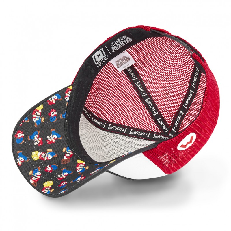 Casquette Capslab Trucker Super Mario Blanc Capslab - 5