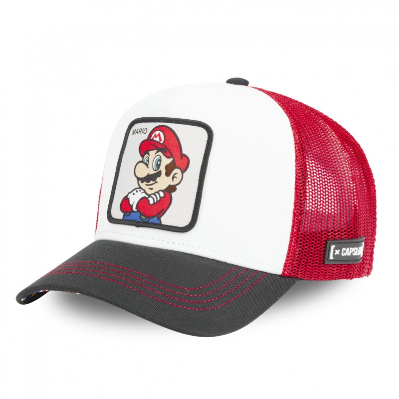 Casquette Capslab Trucker Super Mario Blanc Capslab - 1