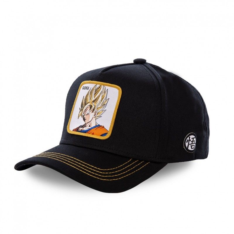 Casquette Dragon Ball Z Goku - Logo Kanji Brodé - Coton, Réglable - Pour Fans Anime