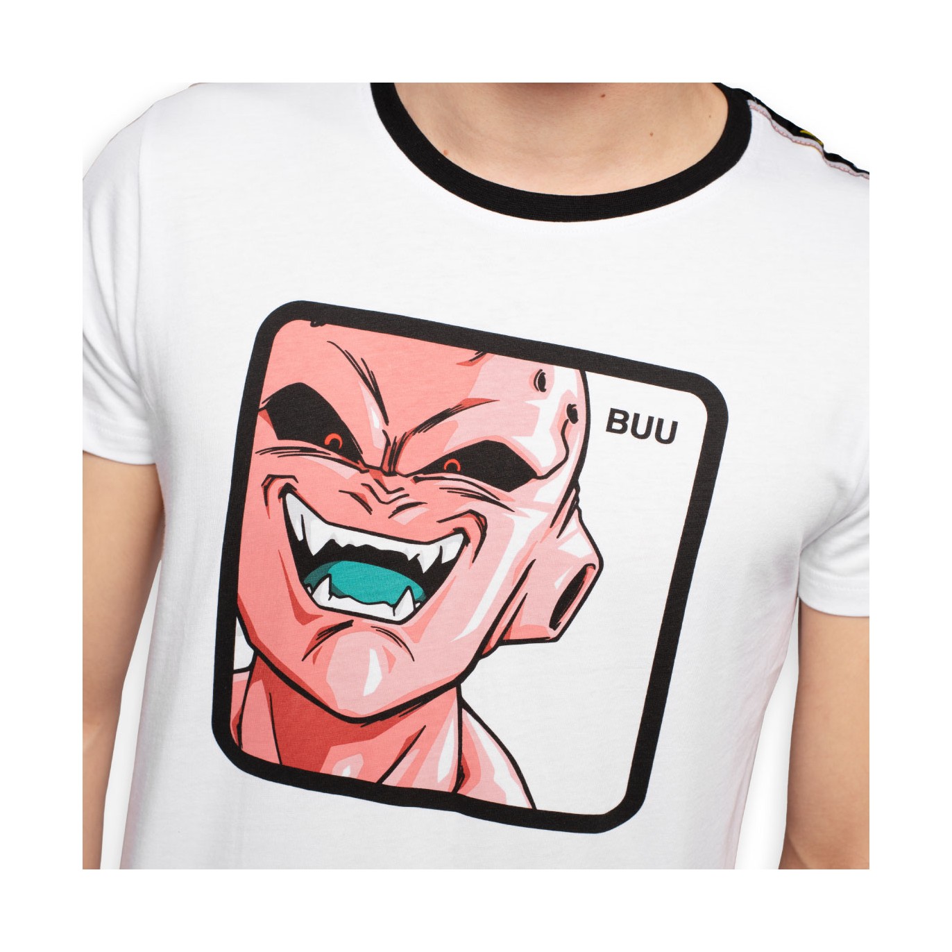 T-Shirt Capslab homme Dragon Ball Z Buu Blanc Capslab - 3