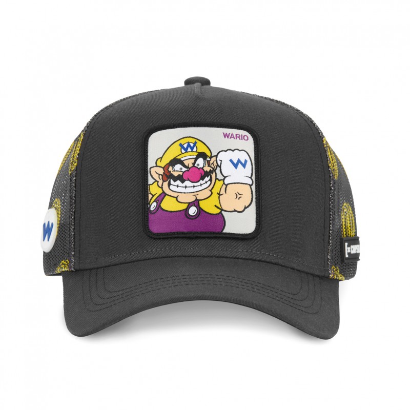 Casquette Trucker Super Mario Wario Snapback Gris Capslab Capslab - 2
