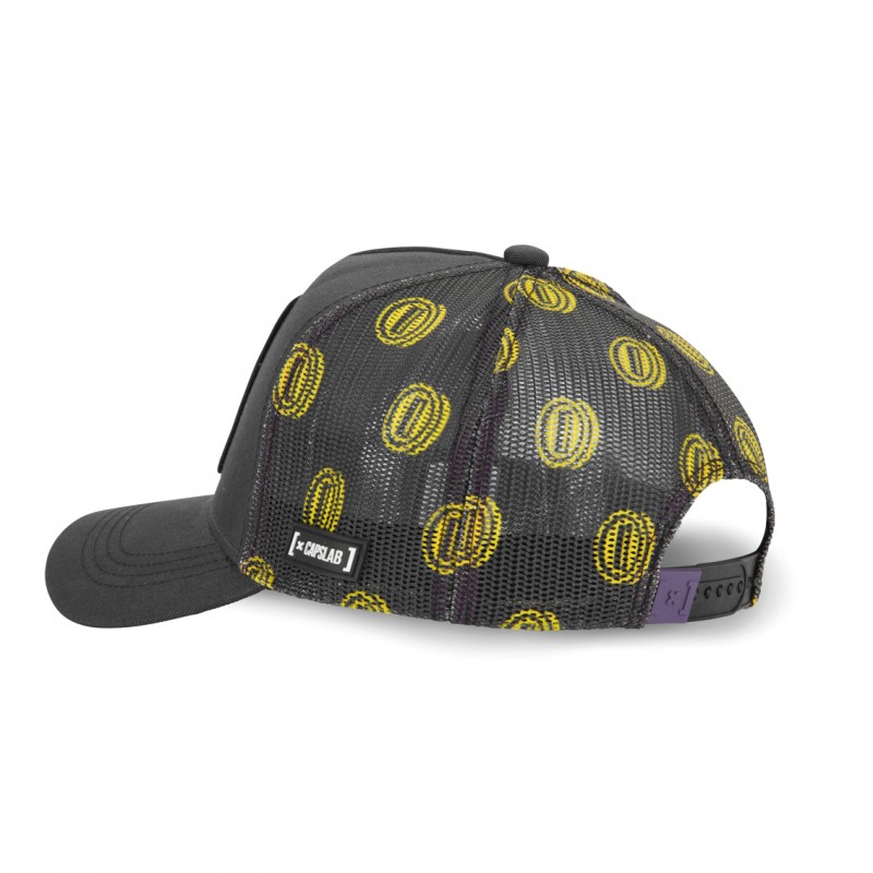Casquette Trucker Super Mario Wario Snapback Gris Capslab Capslab - 4