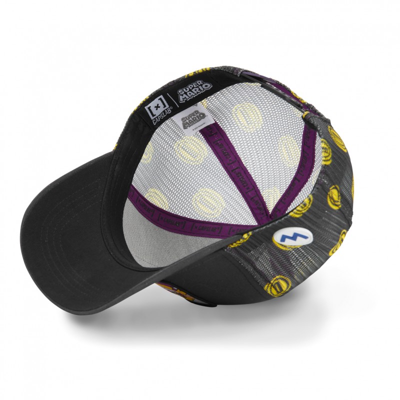 Casquette Trucker Super Mario Wario Snapback Gris Capslab Capslab - 5