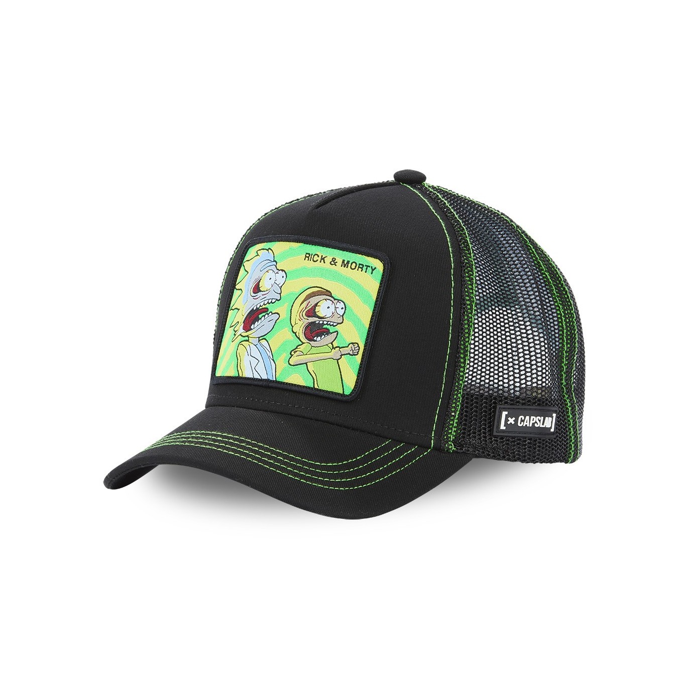 Casquette Trucker Rick And Morty Snapback Noir Capslab Capslab - 1