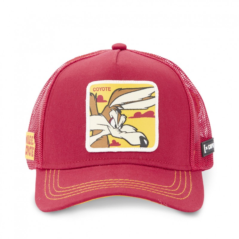 Casquette Trucker Looney Tunes Coyote Snapback Rouge Capslab Capslab - 2