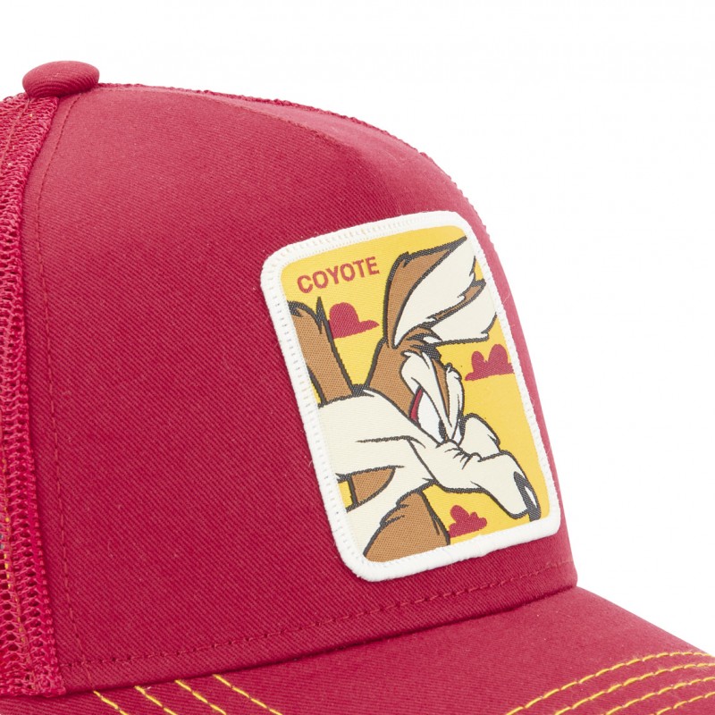 Casquette Trucker Looney Tunes Coyote Snapback Rouge Capslab Capslab - 3