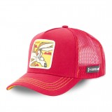 Casquette Trucker Looney Tunes Coyote Snapback Rouge Capslab