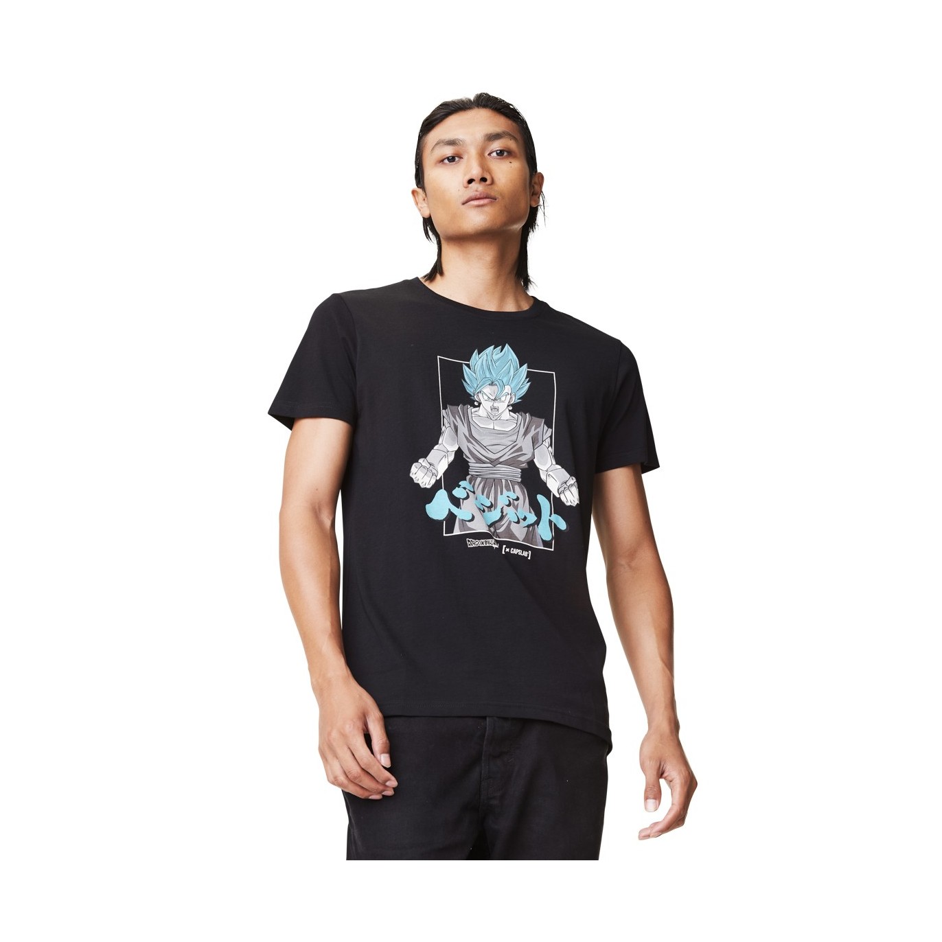 T-shirt Dragon Ball Super Vegetto Homme Noir Capslab Capslab - 3