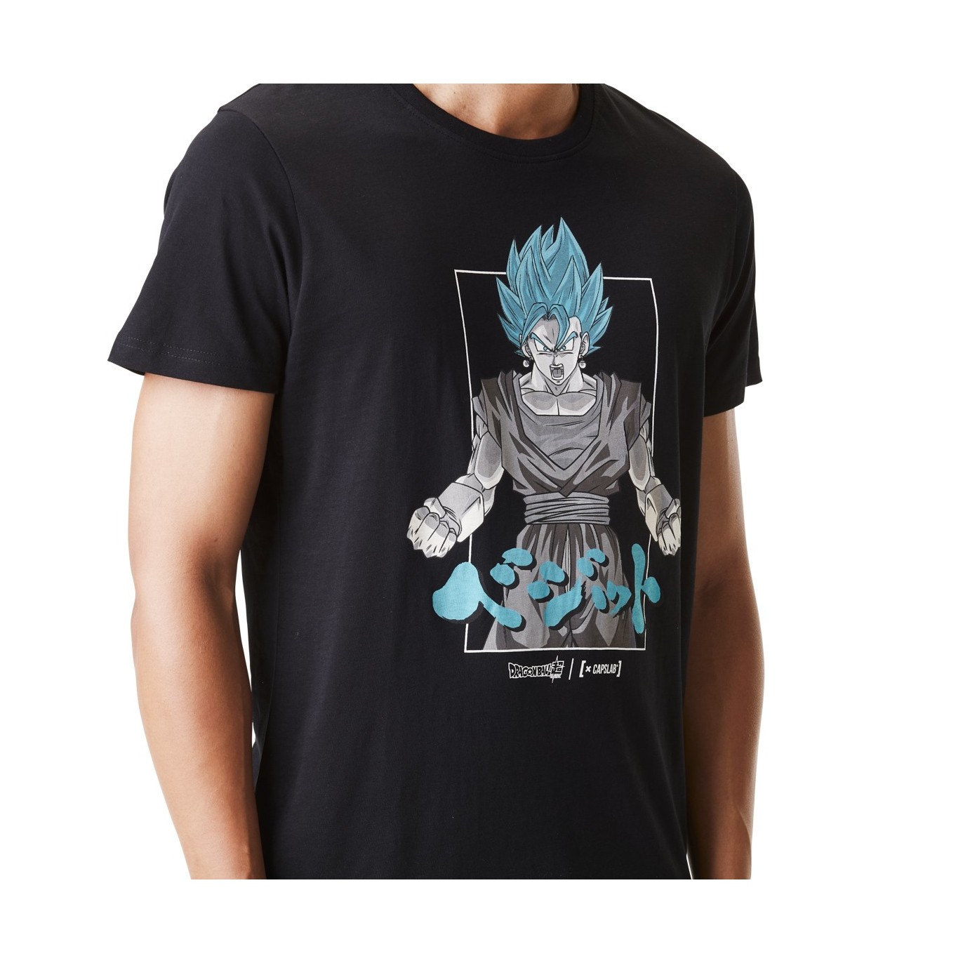 T-shirt Dragon Ball Super Vegetto Homme Noir Capslab Capslab - 4