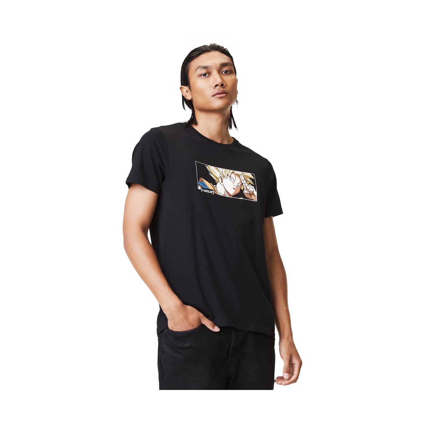 Dragon Ball Z Saiyan round neck T-shirt for men Capslab - 1