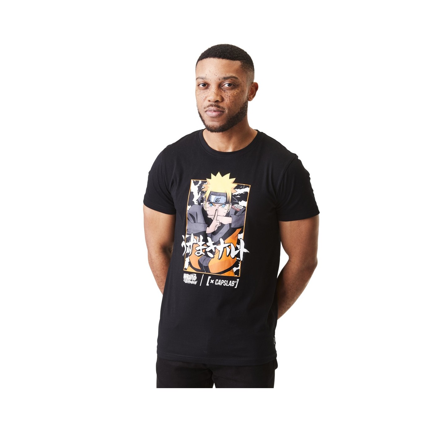 T-shirt Naruto Shippuden Homme Noir Capslab Capslab - 1