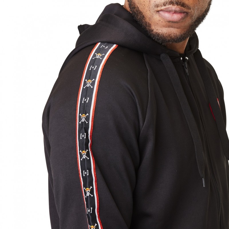 Hoodie with zip man One Piece Luffy Capslab - 4