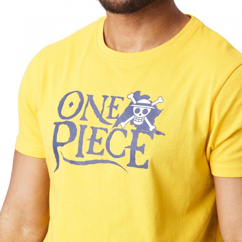 T-shirt One Piece Homme Jaune Capslab Capslab - 3