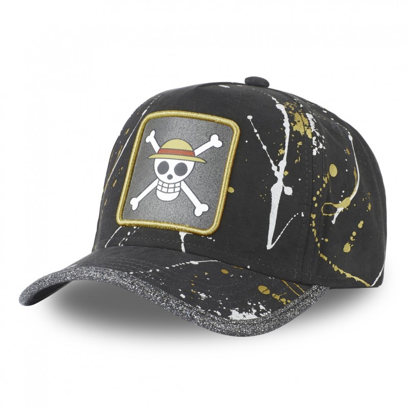 One Piece Skull Trucker Tag with net Capslab - 1
